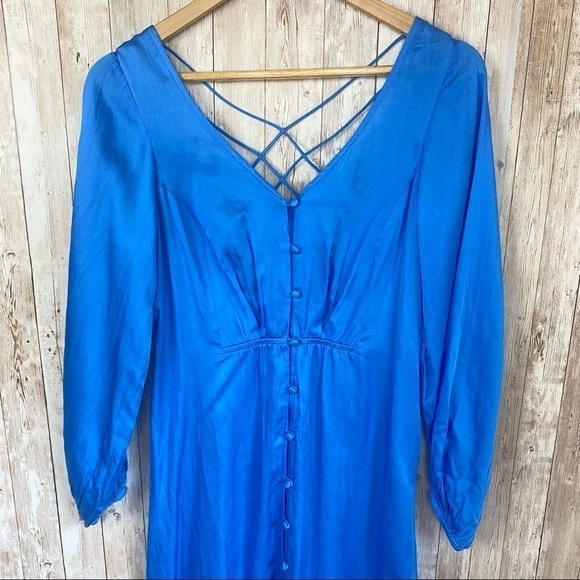 Free People Later Days Button Front Dress Size‎ 0 - Picture 7 of 15